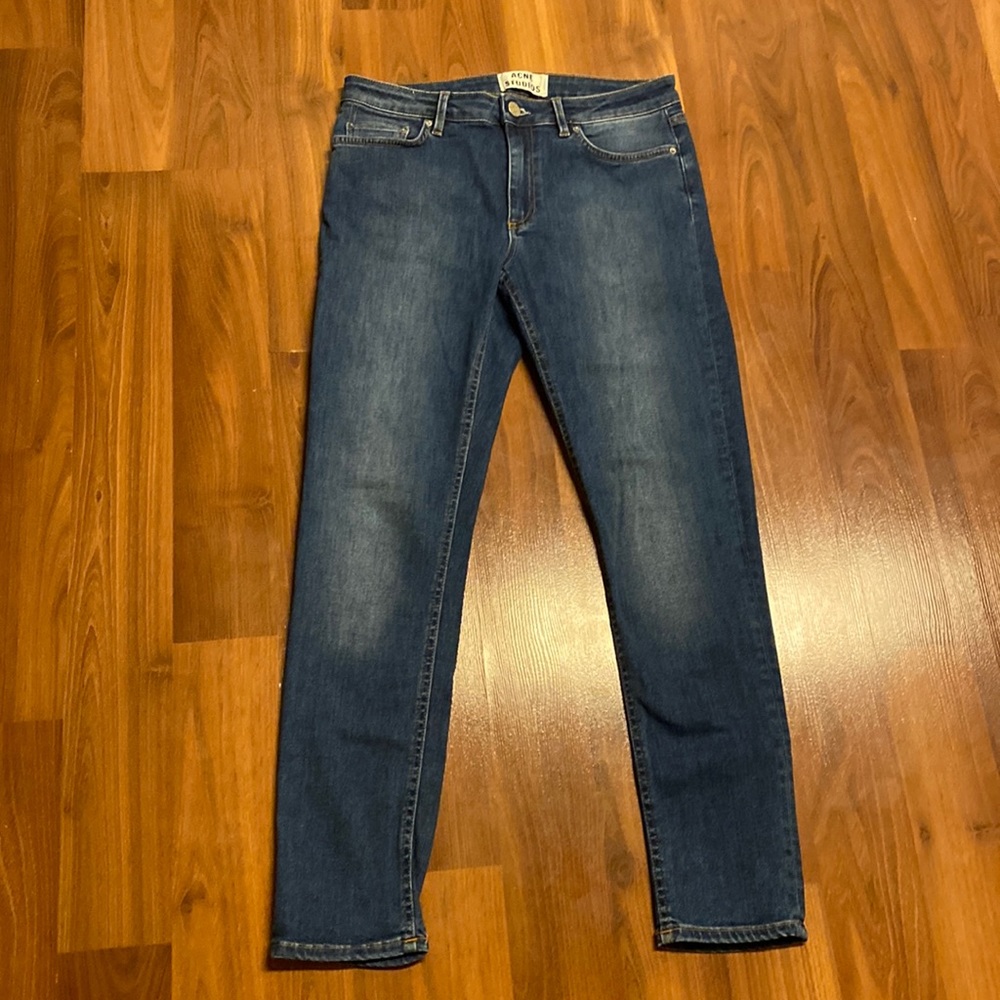 Acne Studios Skin 5 used blue jeans